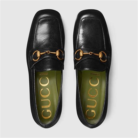 womens square toe gucci loafers|Gucci platform loafers women.